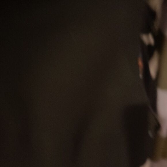 DVF black shift dress with gold foiling detail trim at bottom size 2 EUC - Picture 2 of 4